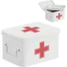 BOTIQUIN METALICO L BLANCO 31X19X20CM D'CASA 2430209