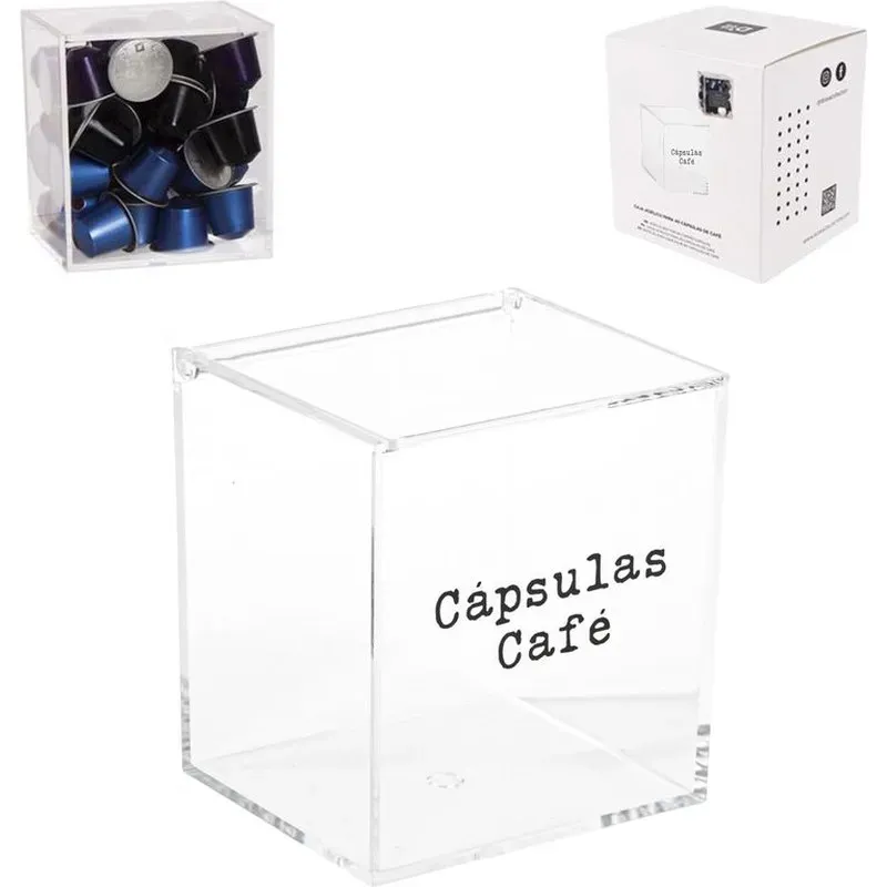 CAJA ACRILICO PARA 40 CAPSULAS CAFE D'CASA 310845