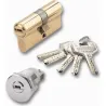 CILINDRO SEGURIDAD DS15 LEVA LARGA 30-30 MM, NEGRO, 5 LLAVES EZCURRA 1003461