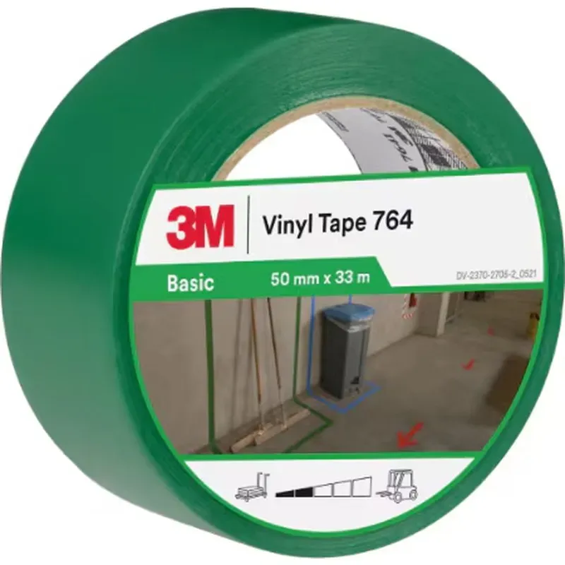 CINTA ADHESIVA VINILO 764 VERDE 50MMX33MX 0,13MM 3M 7100260280