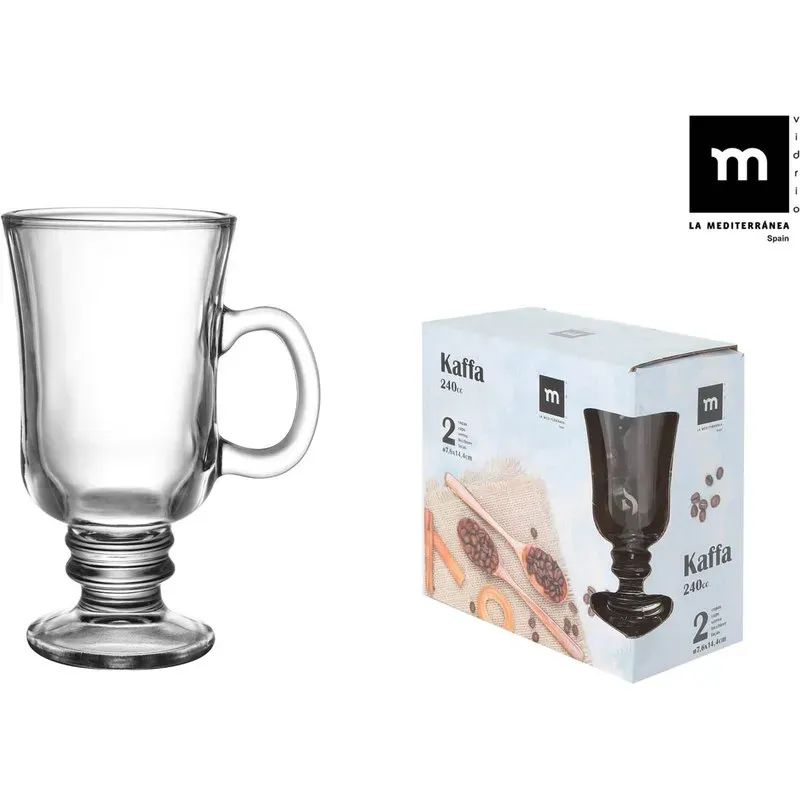 COPAS CAFE IRLANDES SET 2 UDS 24CL LA MEDITERRANEA 4130909
