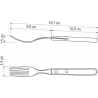 CUCHILLO CHULETERO + TENEDOR (SET 12 PZAS) POLYWOOD CASTAÑO TRAMONTINA 21199909