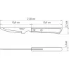 CUCHILLO CHULETERO + TENEDOR (SET 12 PZAS) POLYWOOD CASTAÑO TRAMONTINA 21199909