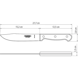 CUCHILLO COCINERO POLIWOOD CASTAÑO 15CM TRAMONTINA 21126196