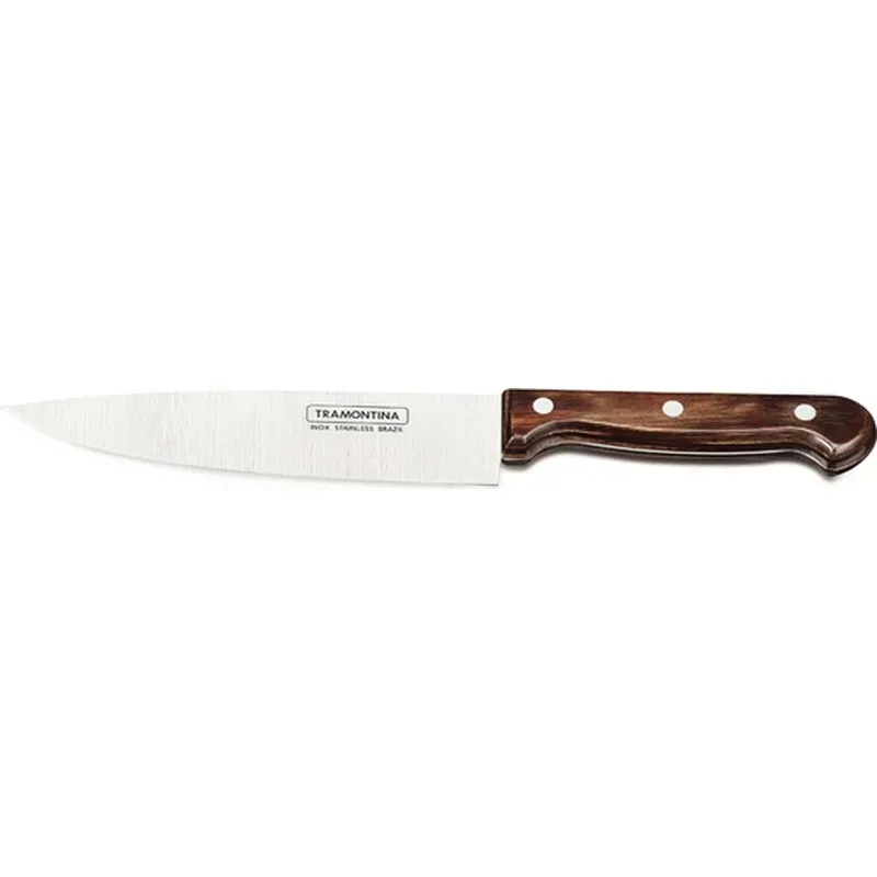 CUCHILLO COCINERO POLIWOOD CASTAÑO 18CM TRAMONTINA 21131197