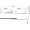 CUCHILLO MONDADOR POLYWOOD CASTAÑO 7,50 CM TRAMONTINA 21118193