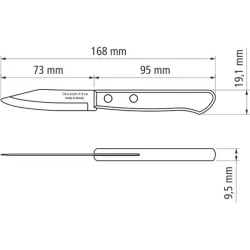 CUCHILLO MONDADOR POLYWOOD CASTAÑO 7,50 CM TRAMONTINA 21118193