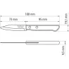 CUCHILLO MONDADOR POLYWOOD CASTAÑO 7,50 CM TRAMONTINA 21118193