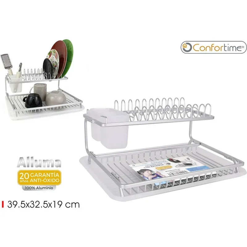 ESCURREPLATOS ALLUMA QUTT 39,5X32,5X19CM CONFORTIME BY01010270456
