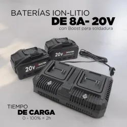 GRUPO SOLDAR SOLBAT 40V + PACK 2 BATERIAS SOLTER 10684