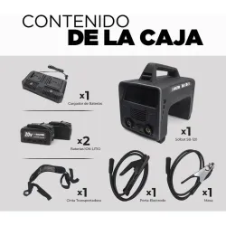 GRUPO SOLDAR SOLBAT 40V + PACK 2 BATERIAS SOLTER 10684