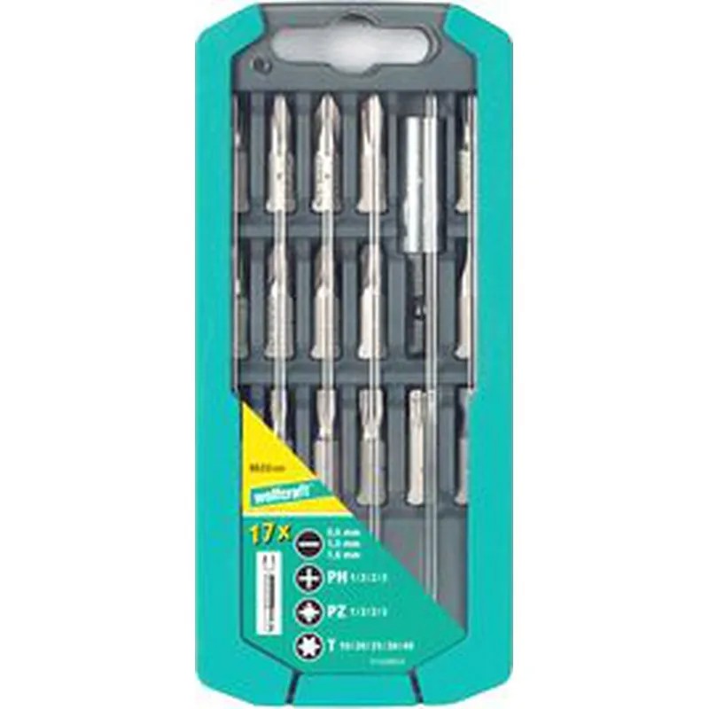 KIT PUNTAS 17 PZAS. WOLFCRAFT 8633000