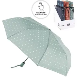 PARAGUAS PLEGABLE AUTOMATICO SURTIDO TOPOS D'CASA 308014