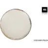 PLATO STONEWARE DECORADO ALBUS LLANO 26 CM LA MEDITERRANEA AB26100