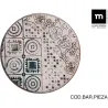 PLATO STONEWARE DECORADO GRECIA LLANO 26CM LA MEDITERRANEA K26100