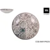 PLATO STONEWARE DECORADO GRECIA HONDO 21CM LA MEDITERRANEA K26102
