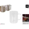 TAZA BOROSILICATO DOBLE SET 2UDS 47CL LA MEDITERRANEA BY03030478390