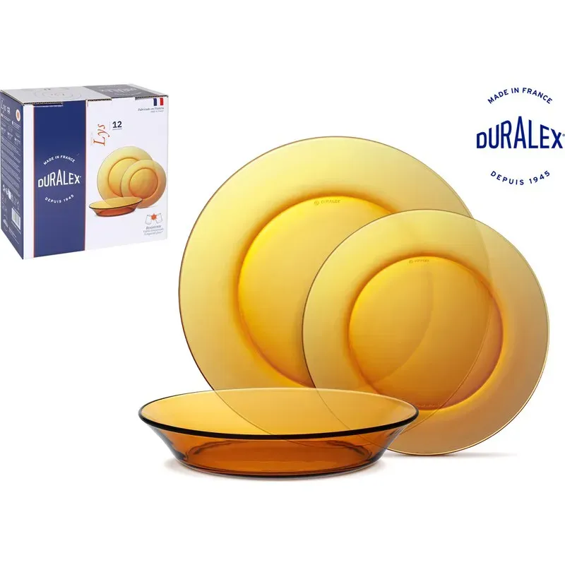 VAJILLA 12PCS DURALEX LYS AMBAR DURALEX A80-A300DF12