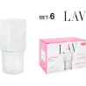 VASO APILABLE PACK 6UDS HELEN 40CL LAV 2025137