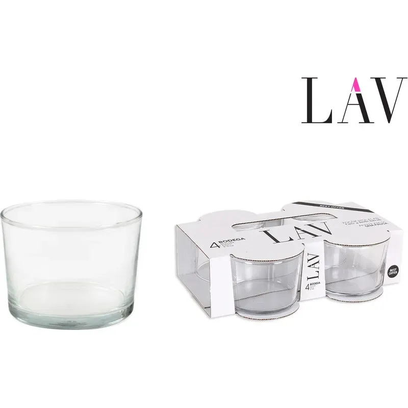 VASO BODEGA PACK 4UDS 24CL LAV ZA20010R
