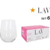 VASO PACK 6UDS GAIA 47,5CL LAV 10952S