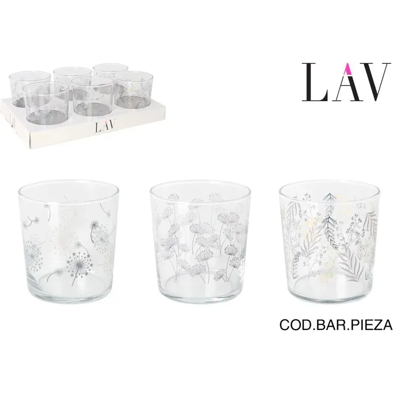 VASO PINTA DECORADO LIORA 34CL LAV DB20011