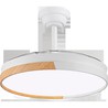 VENTILADOR DE TECHO ASPAS RETRACTILES 30W 105CM BLANCO Y MADERA CRISTALRECORD 85-069-42-100