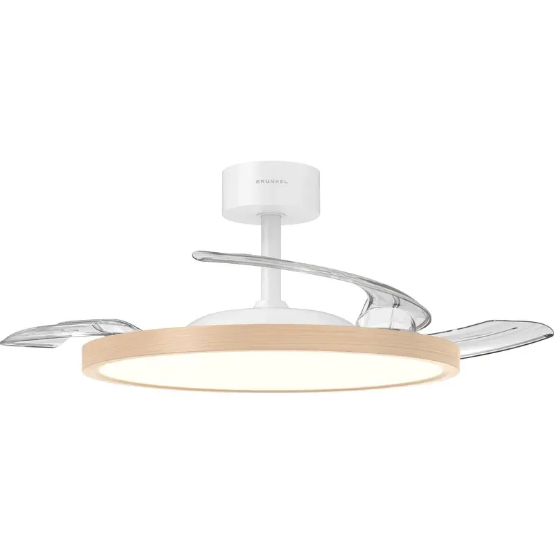 VENTILADOR TECHO CON PLAFON ASPAS RETRACTILES 30W diametro106 GRUNKEL SKYWOOD42