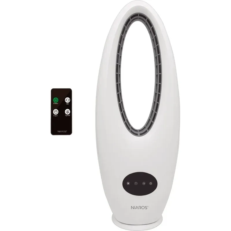 VENTILADOR TORRE SIN ASPAS SALBONI 72CM 45W NIAROS 300025007