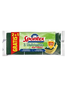 Compra Estropajo fibra / salvauñas (2+1 uds) antibacterias SPONTEX 19400189 al mejor precio