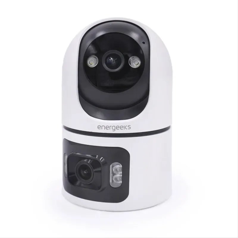 CAMARA WIFI DUAL MOTORIZADA SENTINEL DUO DOBLE LENTE 4MP+4MP WIFI DUAL 2,4GHZ / 5 GHZ DETECCION MOVIMIENTO ENERGEEKS EG-CIP008