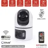 CAMARA WIFI DUAL MOTORIZADA SENTINEL DUO DOBLE LENTE 4MP+4MP WIFI DUAL 2,4GHZ / 5 GHZ DETECCION MOVIMIENTO ENERGEEKS EG-CIP008