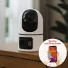 CAMARA WIFI DUAL MOTORIZADA SENTINEL DUO DOBLE LENTE 4MP+4MP WIFI DUAL 2,4GHZ / 5 GHZ DETECCION MOVIMIENTO ENERGEEKS EG-CIP008