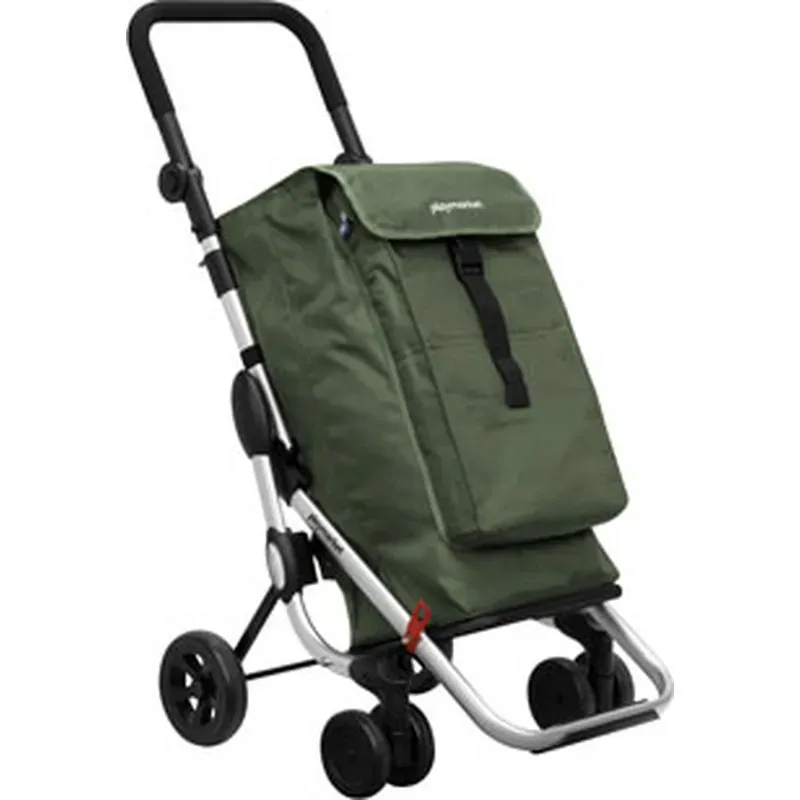 CARRO COMPRA 4 RUEDAS PLEGABLE GO UP GIRATORIO KAKI PLAY 24910C 288