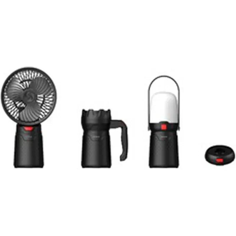 PACK VENTILADOR+LINTERNA+FAROL RECARGABLE USB 700LM 400LM 1600LL XANLITE EG-PACK3VTOL700R