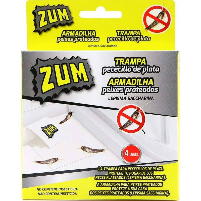 ZUM TRAMPA PECECILLOS DE PLATA 4UDS ZUM S-2135
