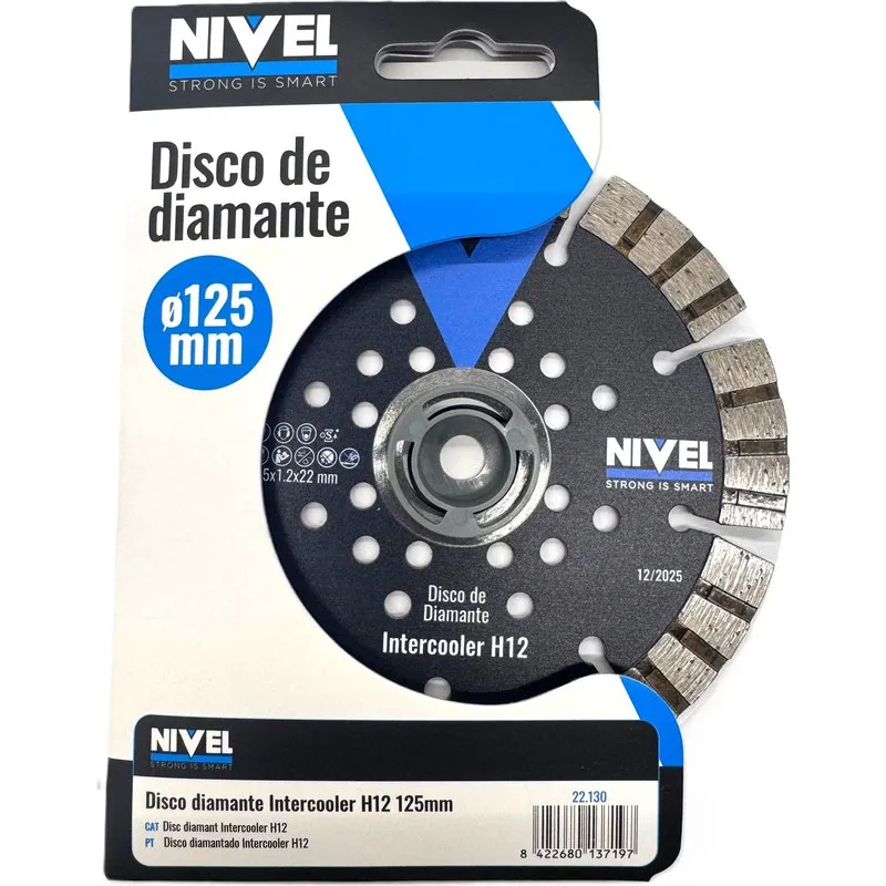 DISCO DIAMANTE PROFESIONAL H12 diametro125 H12 NIVEL 22.130