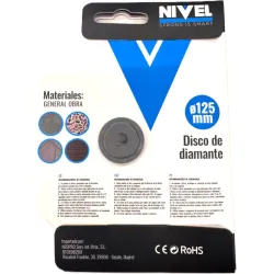 DISCO DIAMANTE TOP PORCELANICO 125 H 10 NIVEL 22.125