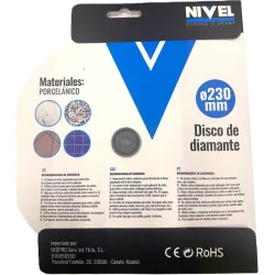DISCO DIAMANTE TOP PORCELANICO 230 H 10 NIVEL 22.126