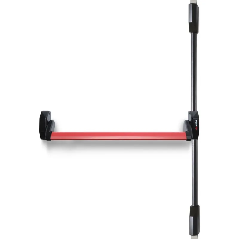 ANTIPANICO SOBREPONER ALPHA PUSH NEGRO/ROJO CIERRE ALTO/BAJO PACK CISA 1.5M016.10.0.00UT