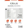 AURICULARES MANOS LIBRES CON CABLE PLANO UNIVERSAL JACK 3,5 NEGRO IDEUS PHF610BK