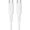 CABLE CONEXION USB C- USB C SILICONA 60W 1,2M BLANCO IDEUS DLCUSBCWH