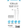 CABLE CONEXION USB C- USB C SILICONA 60W 1,2M BLANCO IDEUS DLCUSBCWH