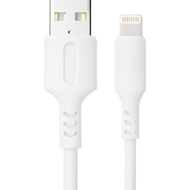 CABLE DATOS LIGHTINING PARA APPLE 38W 1,2M BLANCO IDEUS DLLIGHT