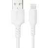CABLE DATOS LIGHTINING PARA APPLE 38W 1,2M BLANCO IDEUS DLLIGHT