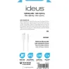 CABLE DATOS LIGHTINING PARA APPLE 38W 1,2M BLANCO IDEUS DLLIGHT