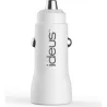 CARGADOR DE COCHE DOBLE PUERTO USB 18W BLANCO IDEUS SC2USB18WH