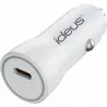 CARGADOR DE COCHE PUERTO USB C 18W BLANCO IDEUS SCUSBC18WH