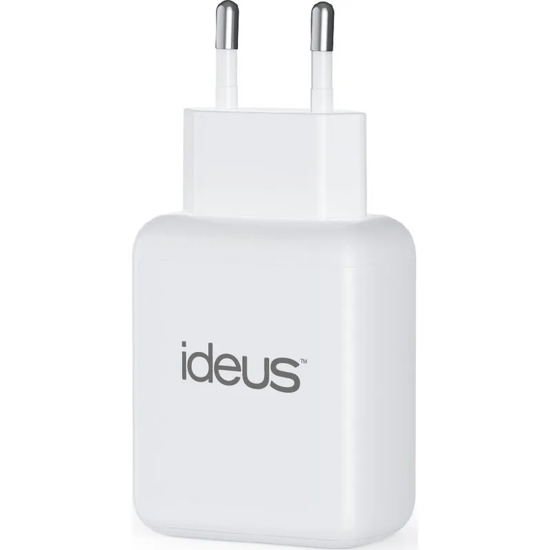 CARGADOR GAN CON 2 PUERTOS C+C 45W BLANCO IDEUS MCFCCG45WH