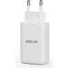 CARGADOR GAN CON 2 PUERTOS C+C+A 65W BLANCO IDEUS MCFCCAG65WH